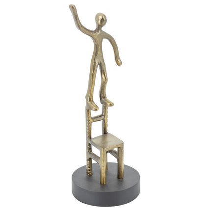 Beeld stoel goud