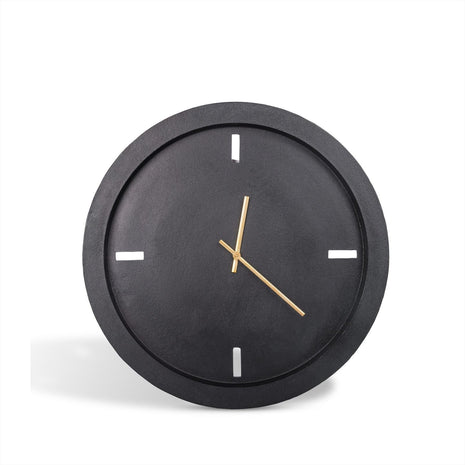 Wandklok Zwart Groot