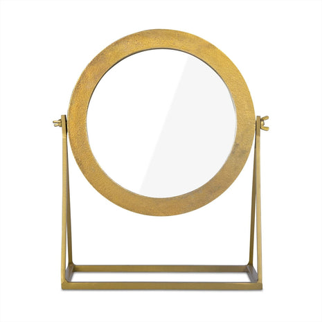 Spiegel op Standaard Goud