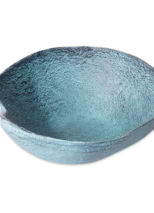 Schaal Decoratief Blauw Patina