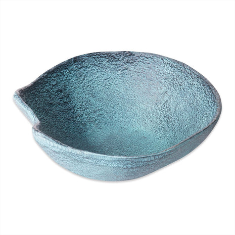 Schaal Decoratief Blauw Patina