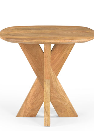Bijzettafel Deens Ovaal Runa met Houten Onderstel 60