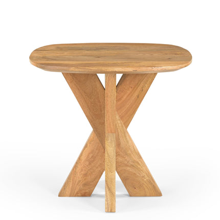 Bijzettafel Deens Ovaal Runa met Houten Onderstel 60
