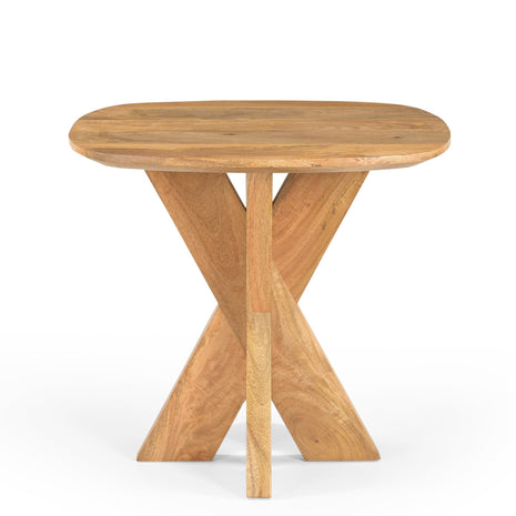 Bijzettafel Deens Ovaal Runa met Houten Onderstel 60