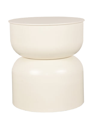 Bijzettafel Pax - Crème - Metaal