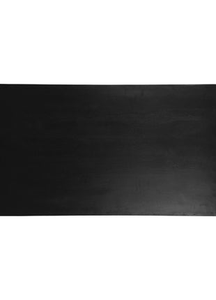 Eetkamertafel Tafelblad Straight Edge - Zwart - Mangohout - 120 cm Straight