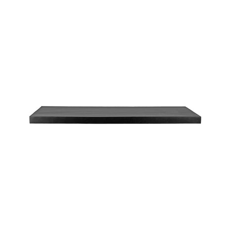Eetkamertafel Tafelblad Straight Edge - Zwart - Mangohout - 120 cm Straight