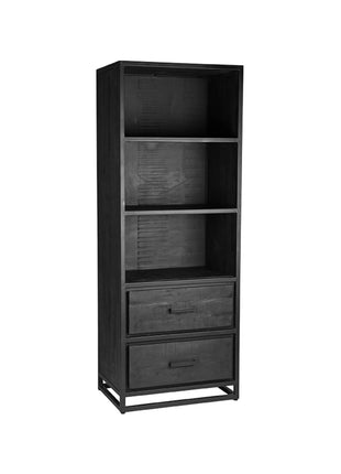 Boekkast Chili - Zwart - Mangohout