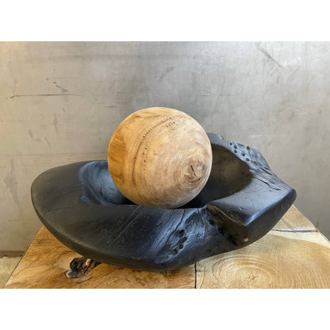 Bowl teak hout