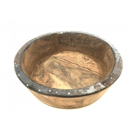 Bowl teak hout  28 cm