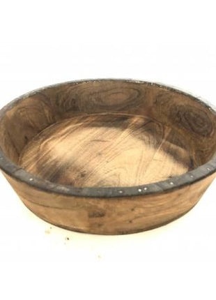 Bowl teak hout 33 cm