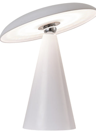 Bureaulamp Mush LED op accu wit, afneembare kap wb