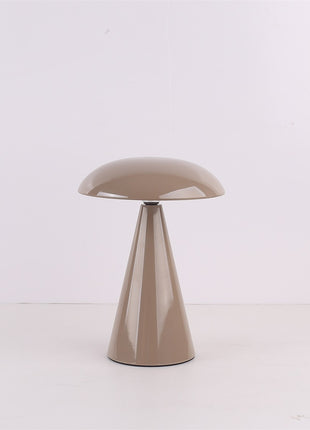 Bureaulamp Mushie LED op accu taupe, afneembare kap