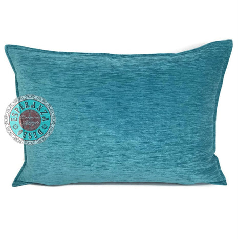 Turquoise kussenhoes 50x70cm