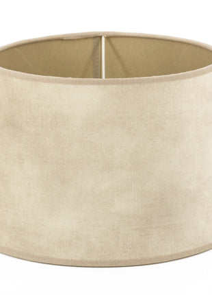Lampenkap 25cm velvet naturel