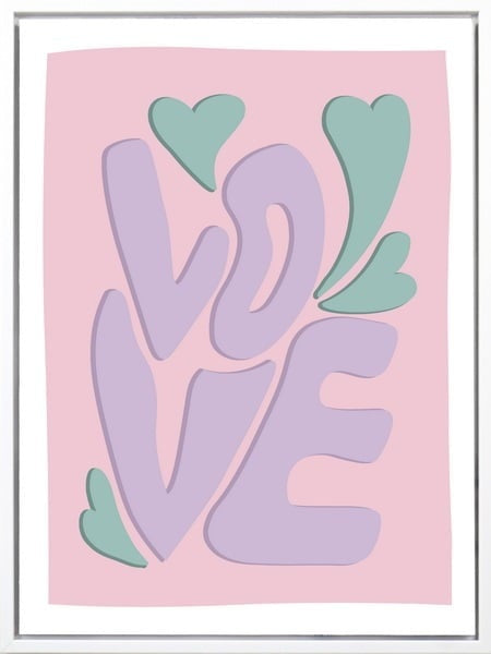 Poster in frame