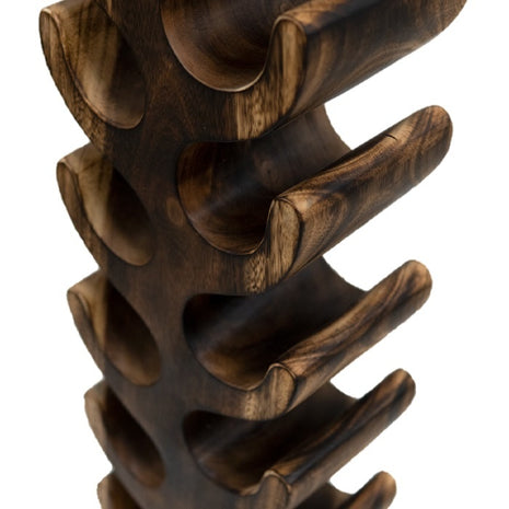 Wijnrek suarhout XL gebrand