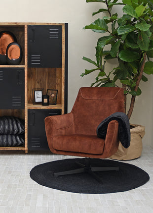 Fauteuil Toby - Rust - Velours