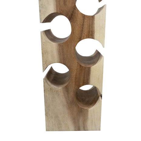 Suarhouten wijnrek vierkant S