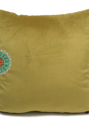 Velvet kussen oker 45 x 45