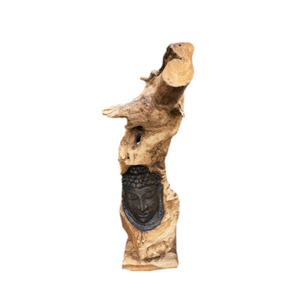 Face Boeddha on uniq wood