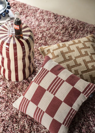 Pillow Twist 45x45 cm - burgundy