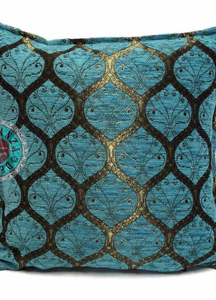 Honingraat turquoise kussenhoes/cushion cover ± 45x45cm