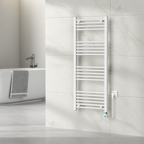 Vtw Living - Handdoekradiator Elektrisch 1200 × 500 mm - Mat Wit - 500 Watt