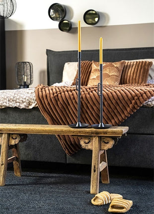 Wandrek metaal met glas