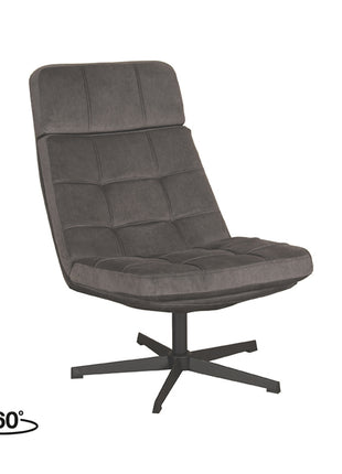 LABEL51 Fauteuil Alvar - Antraciet - Cosmo
