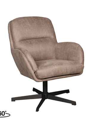 Fauteuil Moss - Taupe - Micro Suede