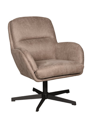 Fauteuil Moss - Taupe - Micro Suede