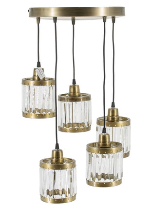 Hanglamp rond 5 bollen