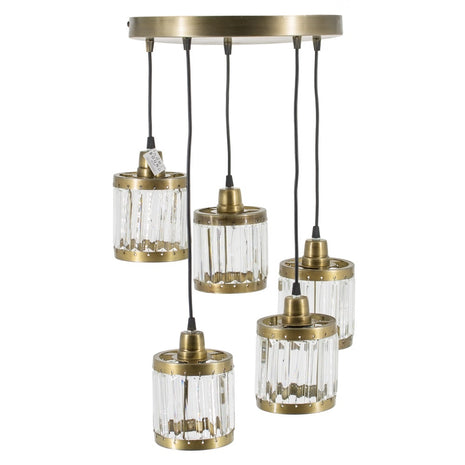 Hanglamp rond 5 bollen