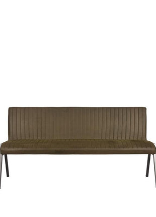 LABEL51 Eetkamerbank Matz - Army green - Microfiber - 175 cm