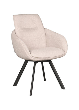 Eetkamerstoel Beauty - Naturel - Boucle