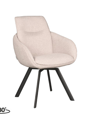 Eetkamerstoel Beauty - Naturel - Boucle