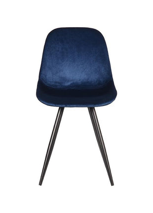 Eetkamerstoel Capri - Blauw - Fluweel
