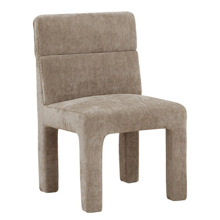 Eetkamerstoel Dae in stof taupe**