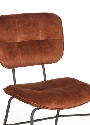 Eetkamerstoel Dez - Rust - Velours