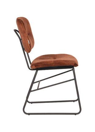 Eetkamerstoel Dez - Rust - Velours