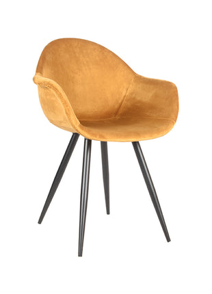 Eetkamerstoel Forli - Oker - Fluweel