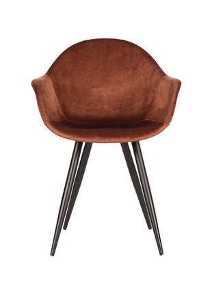 Eetkamerstoel Forli - Rust - Fluweel