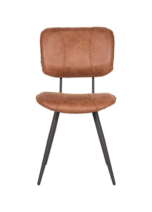 LABEL51 Eetkamerstoel Fos - Cognac - Leder
