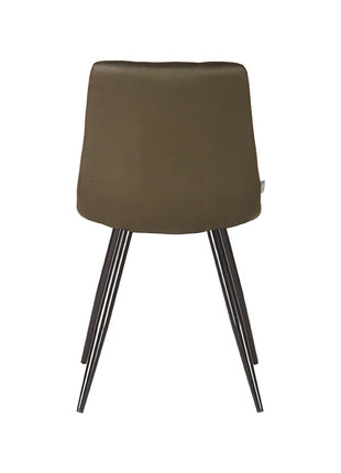 LABEL51 Eetkamerstoel Jay - Army green - Microfiber