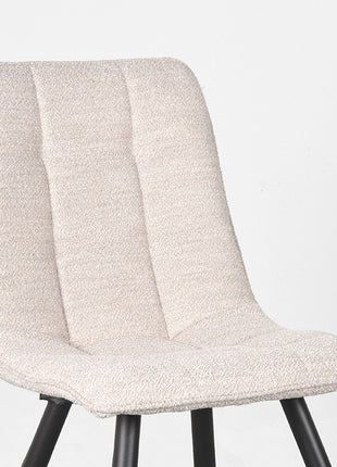 LABEL51 Eetkamerstoel Jelt - Naturel - Boucle