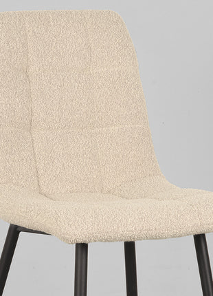 Eetkamerstoel Juul - Zand - Boucle