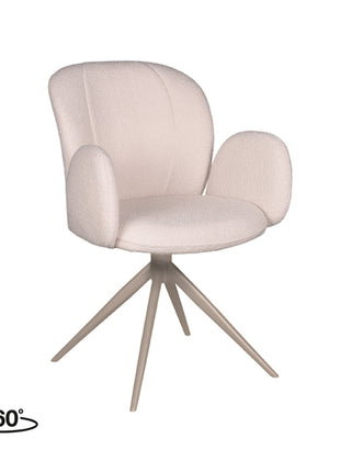 LABEL51 Eetkamerstoel Kimball - Naturel - Boucle