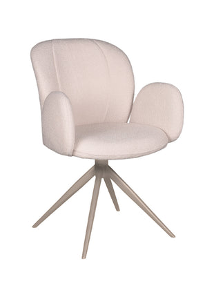 LABEL51 Eetkamerstoel Kimball - Naturel - Boucle