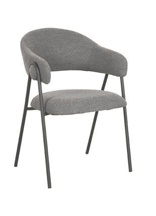 Eetkamerstoel Lowen - Grijs - Boucle